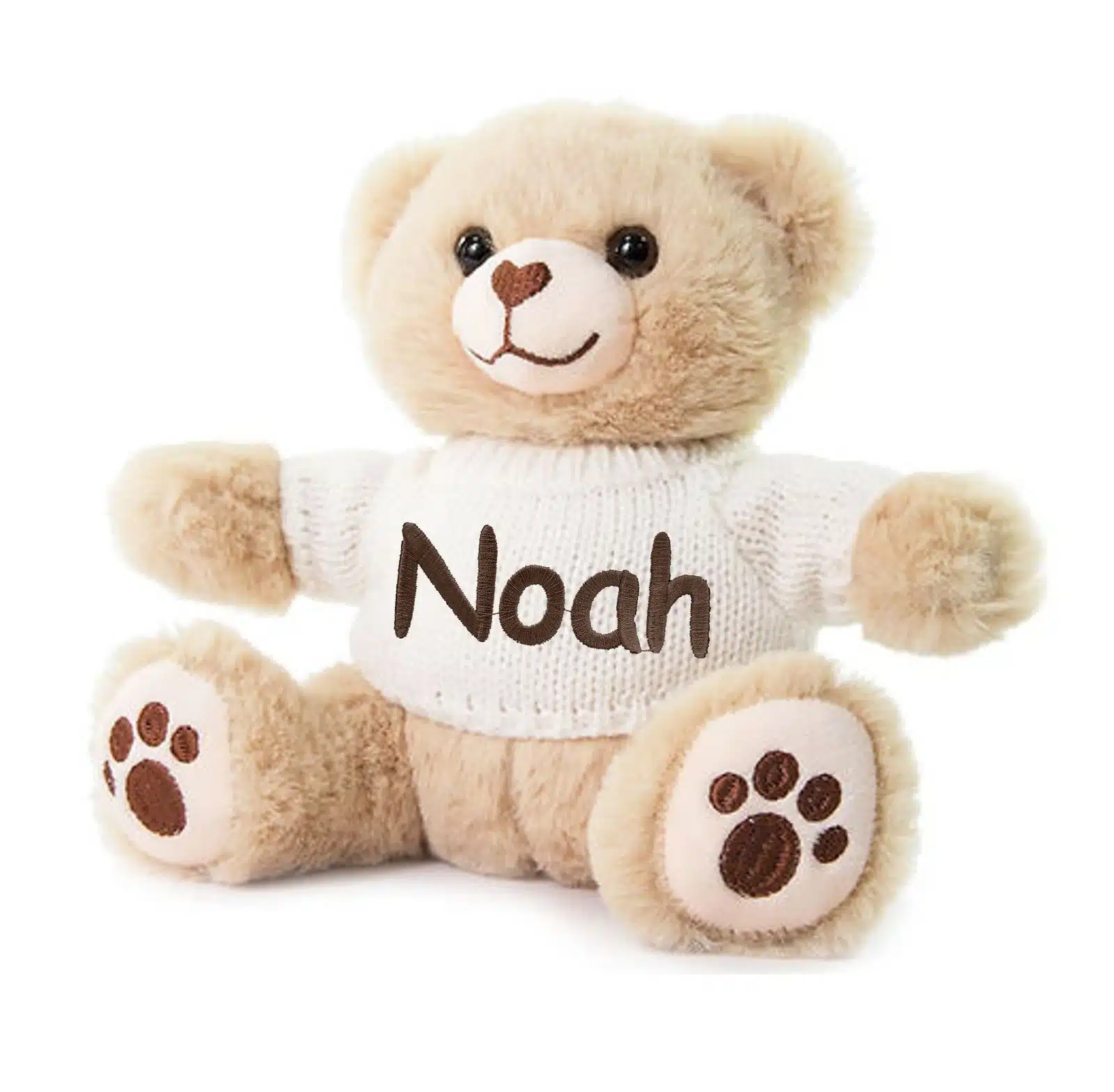 Personalised Baby Beige Teddy Bear Soft Fleece Novelty Gift
