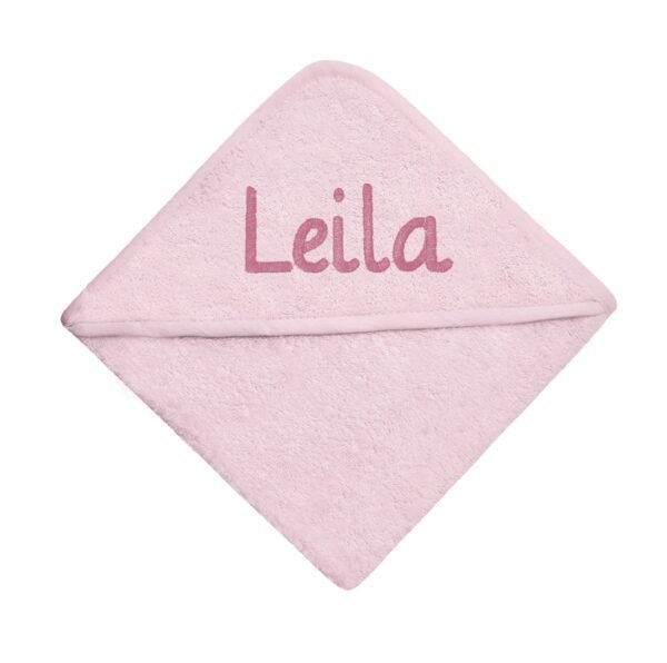 Personalised Pink Baby Hooded-Towel Newborn Baby Perfect Gift