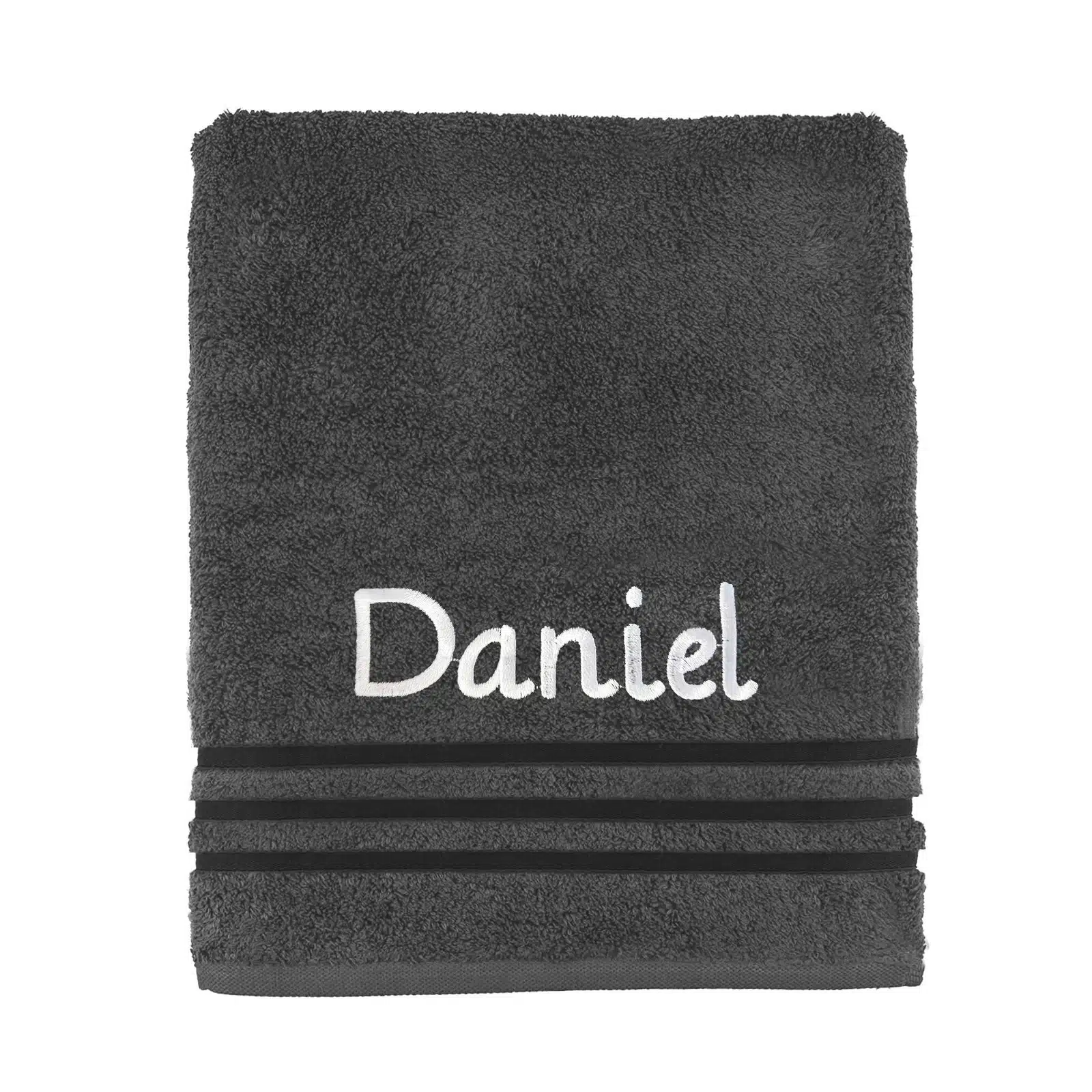 Personalised Grey Towel All Sizes Available Perfect Gift