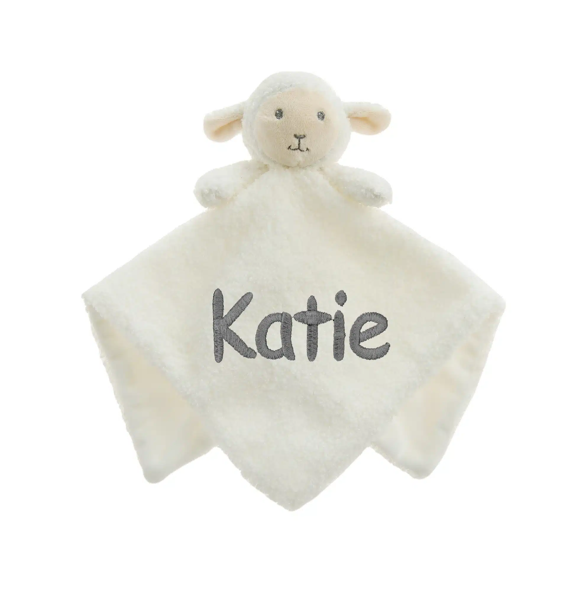 Personalised Baby Fleece Lamb Comforter Soft Novelty Gift