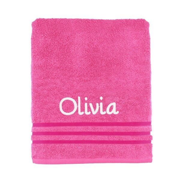 Personalised Pink Towel All Sizes Available Perfect Gift