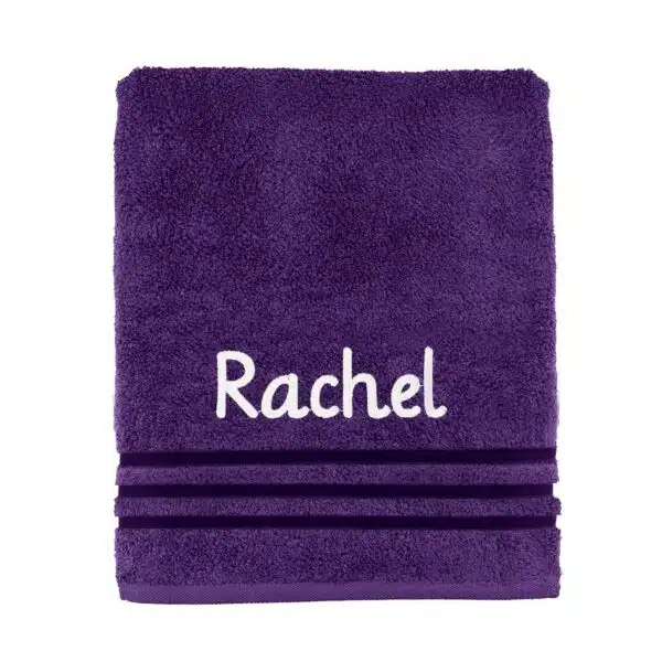 Personalised PurpleTowel All Sizes Available Perfect Gift