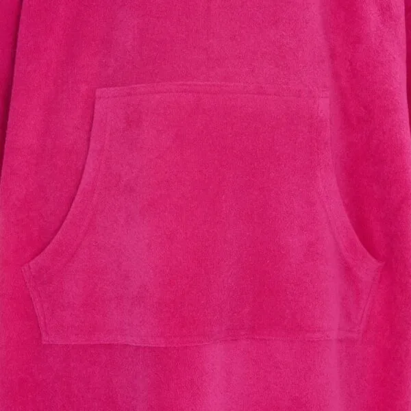 Personalised Fuchsia Hooded Poncho Changing Robe Kids Gift