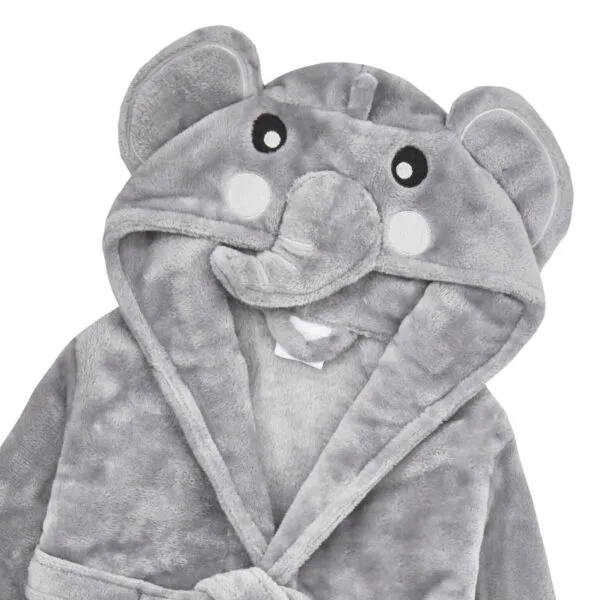 Personalised Baby Robe Soft Hooded Fleece Dressing Gown - Image 2