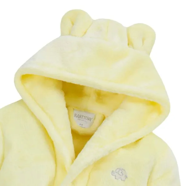Personalised Baby Robe Soft Hooded Fleece Dressing Gown - Image 2