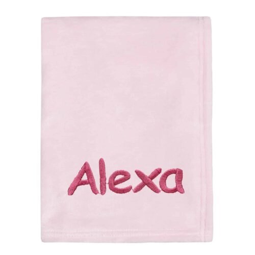 Personalised Baby Fleece Blanket Cosy Perfect Gift