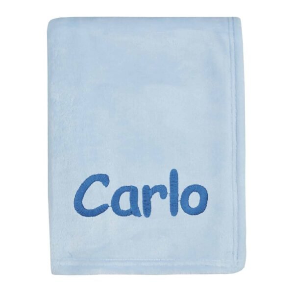 Personalised Blue Baby Cellular Blanket Cosy Perfect Gift
