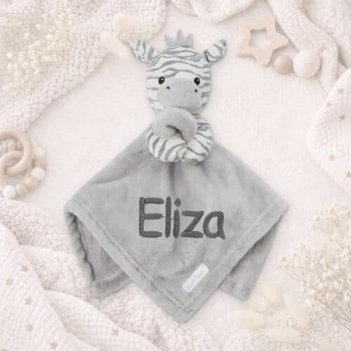 Personalised Baby Comforter – Zebra