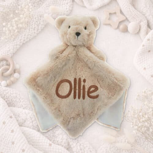 Personalised Baby Comforter – Teddy