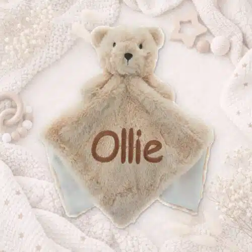 Personalised Baby Comforter – Teddy