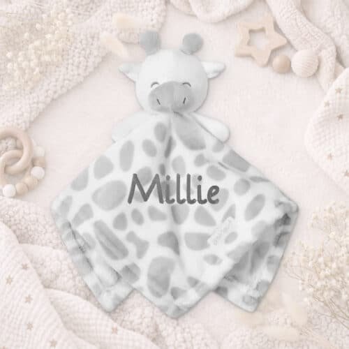 Personalised Baby Comforter – Giraffe