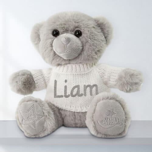 Personalised Teddy Bear – Grey